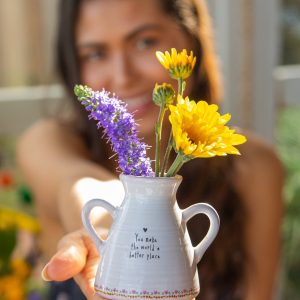 Artisan Bud Vase - You Make The World Better