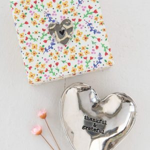 Silver Little Love Bowl - Thankful & Grateful