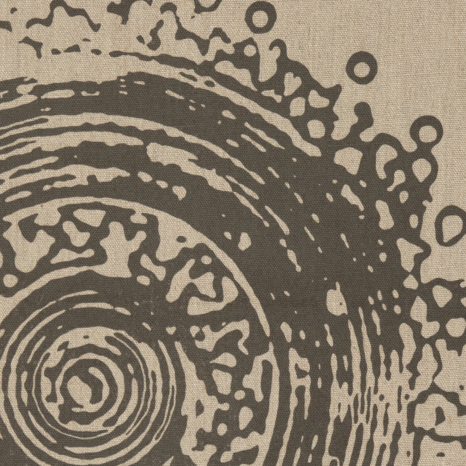 Linen Screen Print in Grey - Image 2