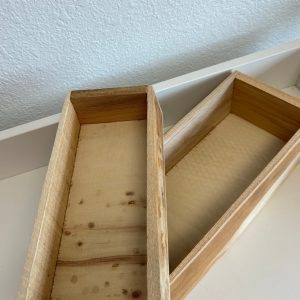 Rustic Rectangle Wood Planter – Natural Charm for Garden & Patio