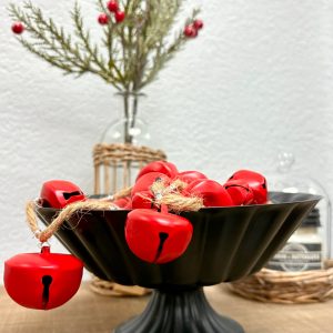 Classic Black Decorative Urn – Elegant Pedestal Bowl for Home Decor & Seasonal Displays