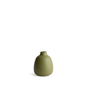 Matte Pesto Green Bud Vase – Limited Edition Handcrafted Artisan Decor