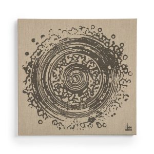 Grey Linen Screen Print | Abstract Wall Art for Modern Interiors | Neutral Decor