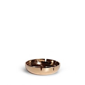 Hand-Cast Solid Bronze Ashtray | Mid-Century Modern Desk Accessory | Heirloom-Quality