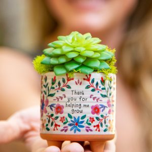 Mini Artisan Planter - Thank You
